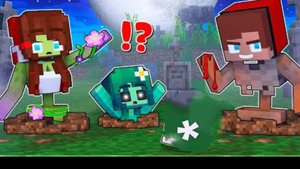 Семья нежити в Майнкрафте, хоррор мультфильм