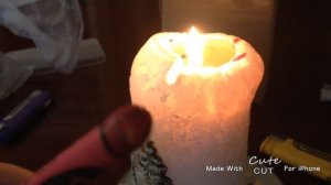 как покрасить свечу(воск)