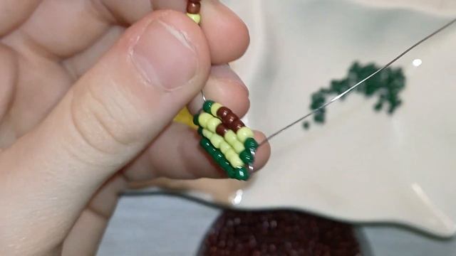 как сделать авокадо 🥑 из бисера паралельное плетение смотреть онлайн