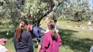 Поход с детьми. Отдых, игры,танцы.