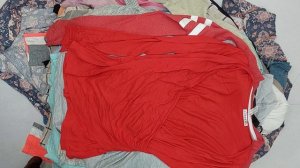 38991 Блузки трикотажные длинный рукав, 2пак, A3C, секонд (cream/extra) оптом