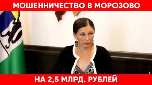 Мошенничество в Морозово на 2,5 млрд. рублей