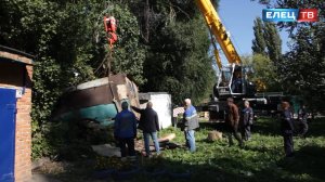 Гаражный вопрос: в Ельце начали убирать  самовольные постройки
