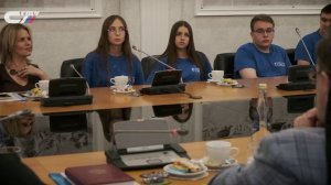 Встреча ректора СГТУ, профессора Сергея Наумова с участниками проекта «Университетские смены»