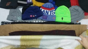 38957 Шапки шарфы перчатки взрослые, 2пак, 14D, секонд (extra) оптом