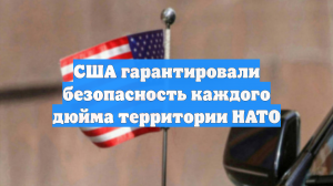 США гарантировали безопасность каждого дюйма территории НАТО