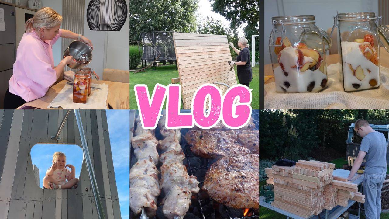 VLOG🇩🇪:КРАСИМ, УСТАНАВЛИВАЕМ ЗАБОР🏡ВСЕ В РАБОТЕ/ КОМПОТ ИЗ ЯБЛОК 🤤