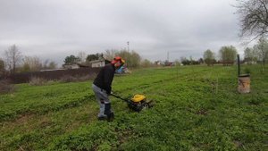 Триммер колесный CHAMPION LMH 5640 распаковка и тест / Из Моск?