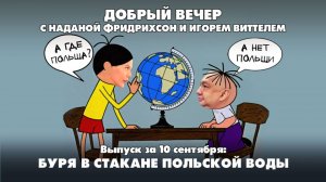 Буря в стакане польской воды | ДОБРЫЙ ВЕЧЕР с ФРИДРИХСОН и ВИТТЕЛЕМ | 10.09.2025