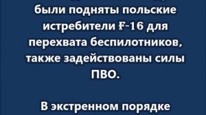 СМИ сообщают о предполагаемом пролёте группы «Гераней» на территорию Польши