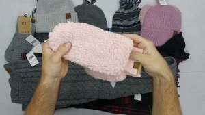 38786 Зимние аксессуары (шапки шарфы перчатки) сток, 2пак, Winter accessories 1/2оптом