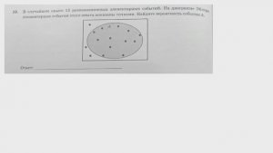 ОГЭ. Математика. Задание 10. В случайном опыте 15 равнозначных элементарных событий.