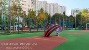 Разминка с 8-ми метровой лентой Дракона на верёвке (9)