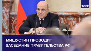 Мишустин проводит заседание правительства РФ