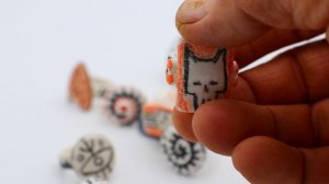 Колечки из фарфора