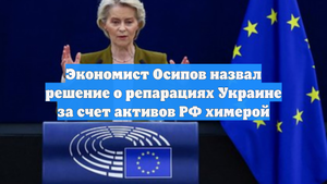 Экономист Осипов назвал решение о репарациях Украине за счет активов РФ химерой