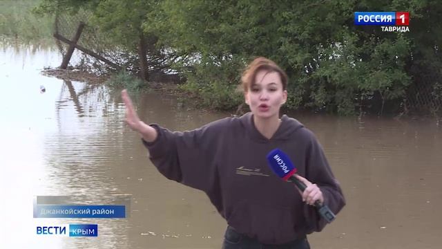 В Джанкойском районе накануне подтопило 30 приусадебных участков