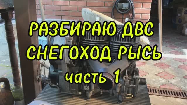 Разборка двигателя снегоход РЫСЬ (УМПО)