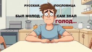 Русская пословица. БЫЛ МОЛОД - САМ ЗНАЛ ГОЛОД...