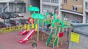 Обезьяна упала на мальчика. Инцидент на детской площадке
