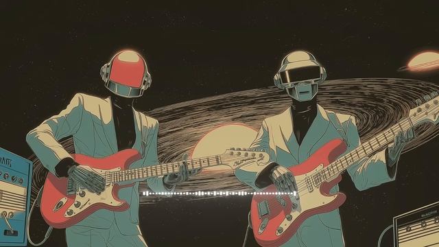 Daft Punk Dimensional Riffs 🎸🤖 ｜ Chill Disco, Electro Funk, Retro Groove Playlist