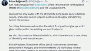 ‼️🇺🇸🇺🇦Трамп продолжит свои усилия по завершению войны на Украине, - госсекретарь США