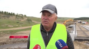 В Бурятии ведутся работы по обновлению участка дороги в Бичурском районе