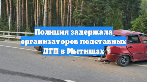 Полиция задержала организаторов подставных ДТП в Мытищах