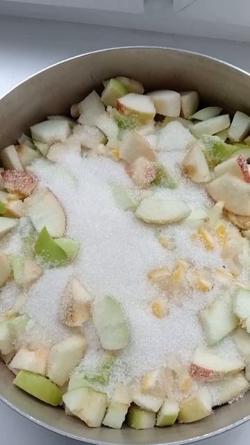 Вкусное яблочное варенье на зиму к чаю, зимой согреет и поднимет настроение #варенье #яблочное