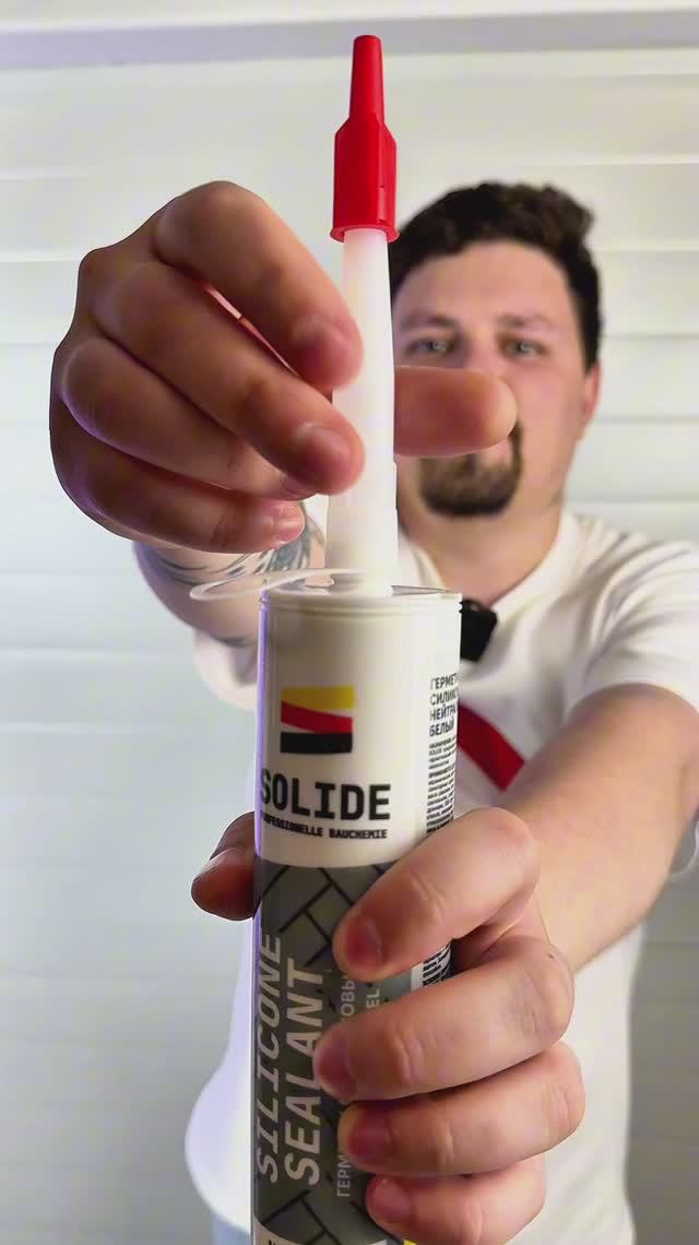 Герметик силиконовый нейтральный SOLIDE (белый, прозрачный) 280мл смотреть онлайн