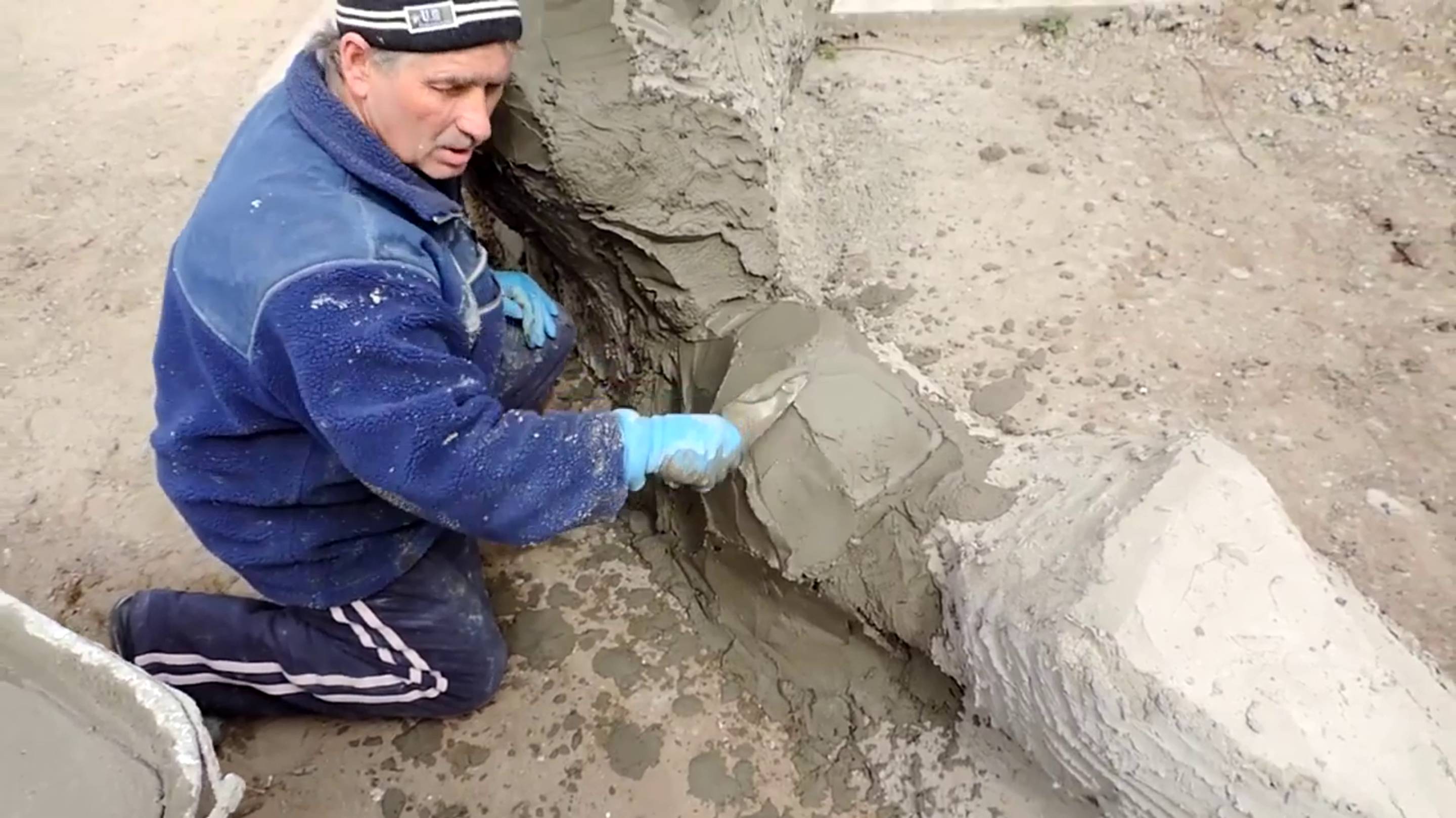декоративный камень  из  арт бетона мастер  класс  скульптура  змеи дом скульптора