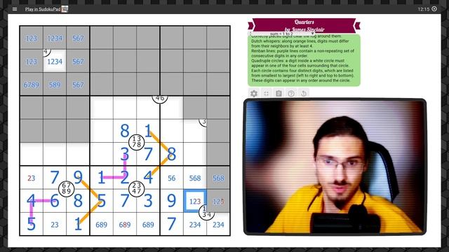 39 - Решаю судоку - (решил) - Четвертинки - Ссылка на судоку в описании смотреть онлайн