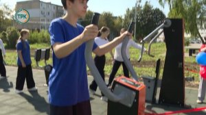 Состоялось торжественное открытие воркаут-площадки на улице Мира