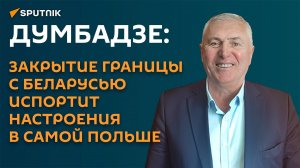 Думбадзе: закрытие границы с Беларусью испортит настроения в самой Польше