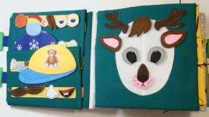 Гигантская развивающая книга для двойняшек Саши и Ариши