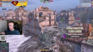 Зрители ДОБАВЛЯЮТ урон на STRV-K отдохнувшему стримеру Tanks Blitz