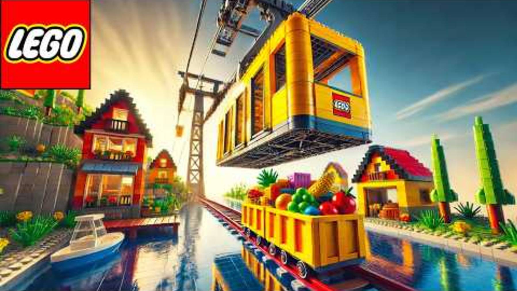 Сможет ли этот грузовой подъемник LEGO выдержать нагрузку в горах