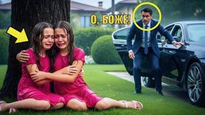 Отец приехал домой и увидел своих дочек-близняшек, брошенных женой под дождём!