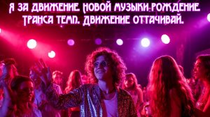 Я за движение. Новой музыки рождение.Транса темп. Движение оттачивай. Премьера супер песни!