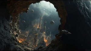 Neon Graves in a Hollow Moon🌙🏙️ 2-Hour Cosmic Ambience ｜ Vertical City Soundscape ｜ Cinematic