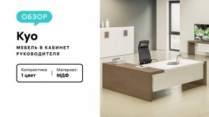 Обзор мебели в кабинет руководителя Kyo