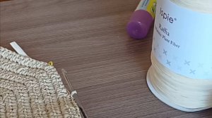 Как соединить нить рафии