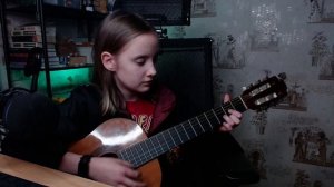 Я  играю на гитаре скейтер Алёна Швец