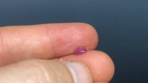 Рубин натуральный, розовый 0,85кт №455