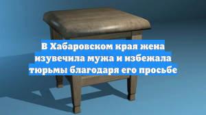 В Хабаровском края жена изувечила мужа и избежала тюрьмы благодаря его просьбе