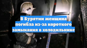 В Бурятии женщина погибла из-за короткого замыкания в холодильнике