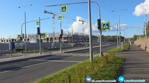 Цитадельская дорога после капитального ремонта. Кронштадт, 13.08.2025 г.