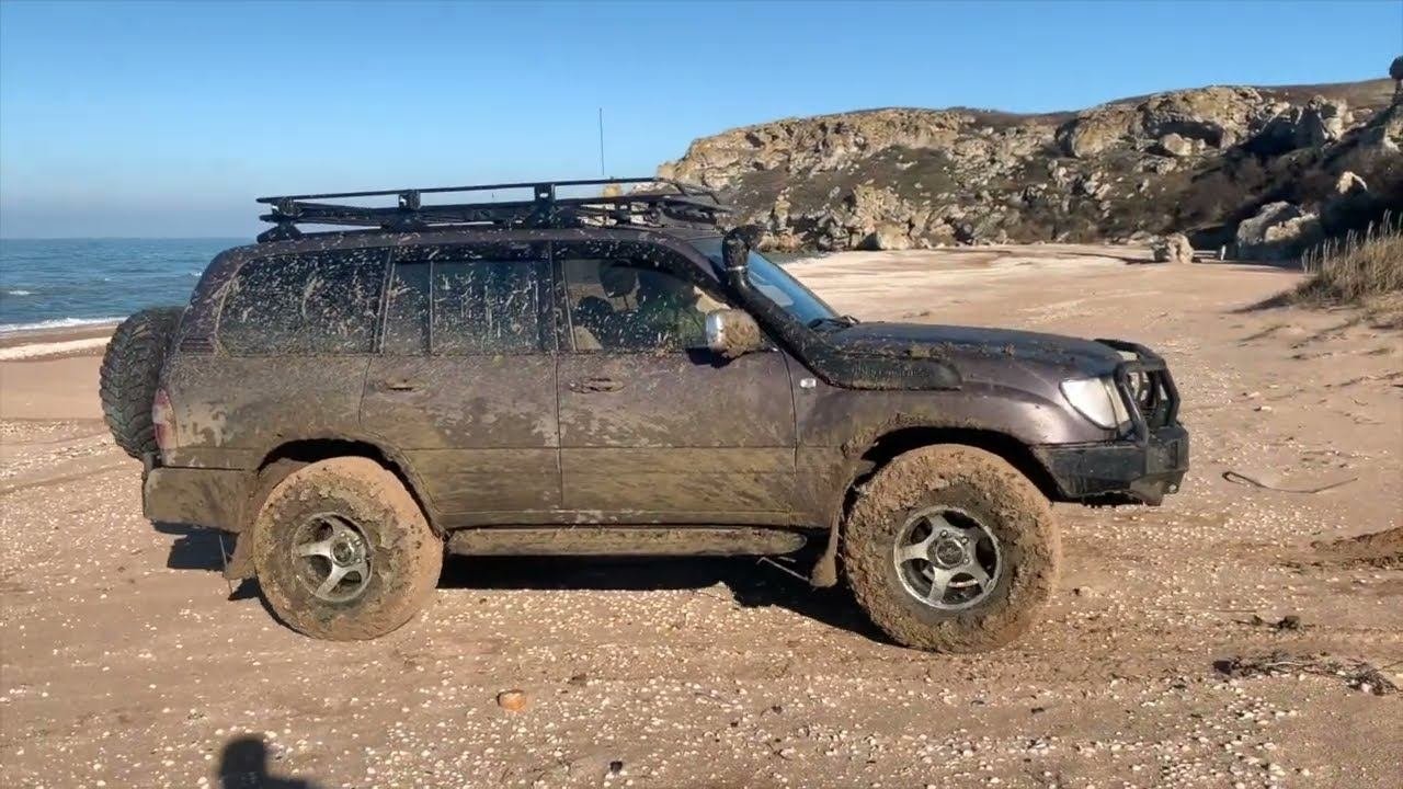 Поездка на грязевое озеро Чокрак. Бездорожье. На джипе по Крыму.