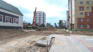 В Советском продолжаются ремонтные работы по улице Кирова. ТК «Первый Советский»