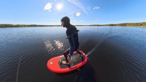 Серфинг на электрогидрофойле. 2025-09-10